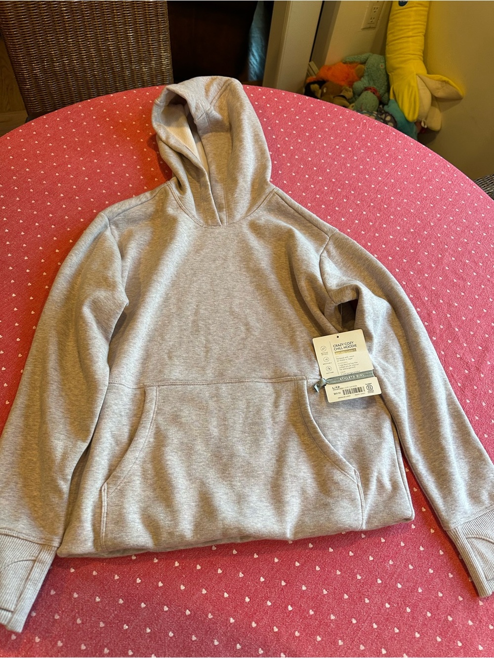 New with tags! Athleta girls Light purple Girls' crazy cozy Hooded Sweatshirt